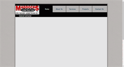 Desktop Screenshot of maddocksconstruction.com