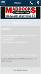 Mobile Screenshot of maddocksconstruction.com