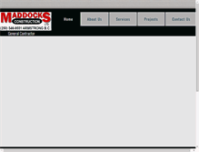 Tablet Screenshot of maddocksconstruction.com